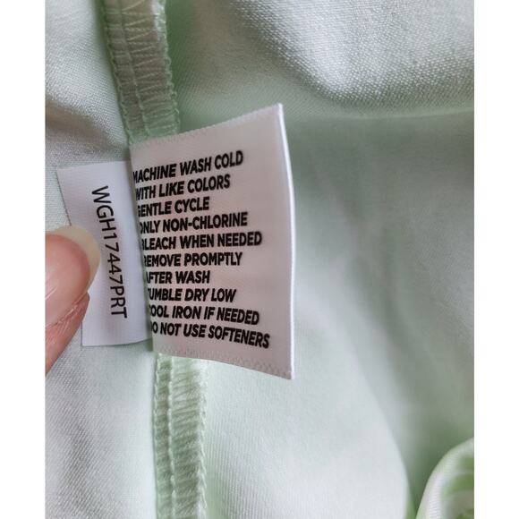 Lady Hagen Womens XXL Pull On Side Pleat Skort Mint Green Seashells Pockets New - Picture 7 of 7